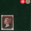 GB PENNY BLACK 1840 QV Stamp SG.2 1d Plate 6 (DB) Used Red MX Cat £400 REDG48 - Image 4