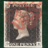 GB PENNY BLACK 1840 QV Stamp SG.2 1d Plate 6 (DB) Used Red MX Cat £400 REDG48 - Image 5