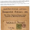GB QV Cover Front N.BRITISH Railway Letter Stamp *Feb 1891*Berwick Station EP567 - Image 4