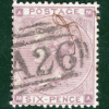 GB QV SG.85 6d Lilac (Hairlines) (1864) USED ABROAD GIBRALTAR Cat £250+ REDS156 - Image 5
