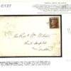 GB SG.26 Cover 1855 Internal ADVERT Lichfield Staffs 1d Red LC16 Cat £240+ C127 - Image 3