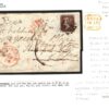 USA TRANSATLANTIC COVER Forwarded PENNY RED Stoke Newington London MX 1842 S25a - Image 3