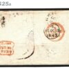 USA TRANSATLANTIC COVER Forwarded PENNY RED Stoke Newington London MX 1842 S25a - Image 4