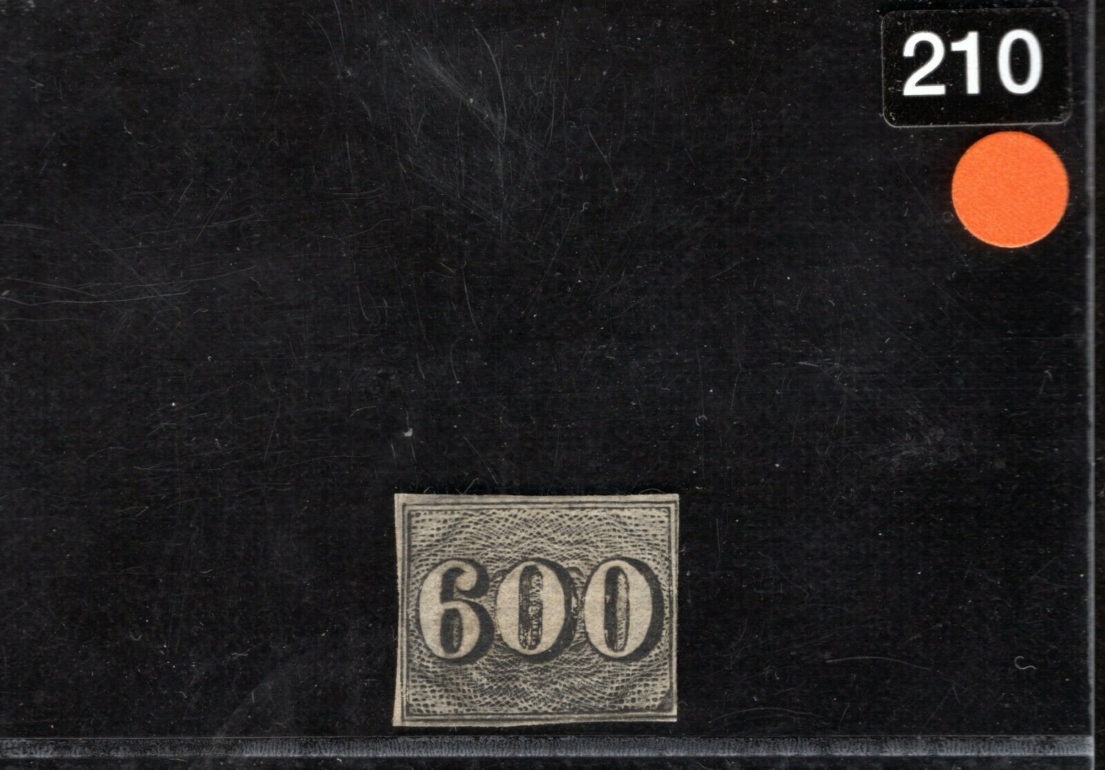 BRAZIL Classic Scott.28 600R Top High Value (1850) Mint MNH/OG c$500++ ORANGE210 - Image 5