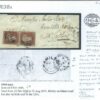 GB Cover RARE *964*EUSTON SQUARE RAILWAY STATION NUMERAL 1d Red 1849 London R38a