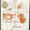 GB IRELAND Cover Maritime *PAID at DERRY/British/Foreign* 1846 Italy Genoa A4G74 - Image 3