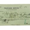 GB Scotland GPO Telephones Receipt 1913 Superb KGV STRIP 1s {samwells} T125 - Image 4