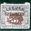 North Borneo LABUAN KEVII Stamp SG.115s 10c (1902) BEAR Animal SPECIMEN GRBLUE22 - Image 5
