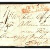 AMERICA USA Baltimore Cover Superb *RYDE SHIP LETTER* IOW 1832 GB Hexham EL 52b - Image 3