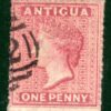 ANTIGUA QV Classic Stamp SG.5 1d Rosy Mauve (1863) Used A02 Cat £80+ RBLUE42 - Image 5