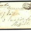GB Cover NUMERAL *204* 1844 Additional Strike Glos Cirencester 1d Red 1853 N113b - Image 3