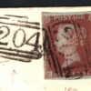 GB Cover NUMERAL *204* 1844 Additional Strike Glos Cirencester 1d Red 1853 N113b - Image 5