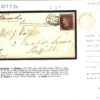 GB Cover NUMERAL *204* 1844 Additional Strike Glos Cirencester 1d Red 1853 N113b - Image 6