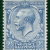 GB KGV SG.373a 2½d Dull Prussian Blue (1920) ROYAL CYPHER Mint Cat £1,200 LRED39