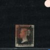 GB PENNY BLACK QV Stamp SG.2 1840 1d Plate 8 (LB) Used Red MX Cat £525 ORED81 - Image 3