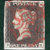 GB PENNY GREY-BLACK 1840 QV SG.3 1d Plate 1a (DE) Bright Red MX Cat £500 REDG111 - Image 5