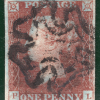 GB QV 1841 PENNY RED SG.8 1d Plate 18 (PL) Spec BS7 Used MX Cat £140 REDB72