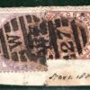 GB QV TELEGRAPHS Piece 1d Lilac POSTAL USAGE SGT2 1d London *W/27* RARE Y2WHITE1 - Image 3