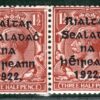 Ireland EIRE KGV 1½d Stamp RIALTAR Overprint *COIL-JOIN PAIR* Mint MNH LBLUE151