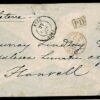 FRANCE Cover Betz Oise GB MIDDLESEX LUNATIC ASYLUM 1866{samwells-covers}F571