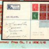 GB Channel Islands GUERNSEY Cover *Banknote Paper* 1d IMPRINT BLOCK Franking 81e - Image 3