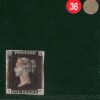 GB PENNY INTENSE BLACK 1840 QV SG.1 1d Plate 6 (IG) Used Red MX Cat £525 REDG36 - Image 4