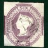 GB QV EMBOSSED Stamp SG59 6d Dull Lilac (1854) Light Numeral Used c£1,000 LRED64 - Image 5