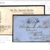 GB USA TRANSATLANTIC RETOUR Cover Westmorland Burton Buffalo Contents 1862 U111 - Image 3