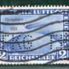 GERMANY Air Mail Scott.C44 2m Chicagofahrt 1933 ZEPPELIN Perfin Used YELLOW65 - Image 5