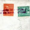 USA Advert Cover *GB £5 ORANGE* Vignette DAMAGED Cachet c1959 PHILATELY MC90a - Image 4