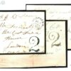 GB IRELAND QV Covers{3} Drogheda UPP HANDSTRUCK *2* Different Colours J186a