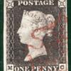 GB ONE PENNY GREY-BLACK 1840 SG.3 1d Plate 1a (MC) CLEAR PROFILE Cat £500+ REDS1
