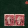 GB PENNY RED QV SG.36 Spec.C11 1d Plate 46 (MK-ML) LC16 PAIR Used c£160+BRRED111 - Image 4