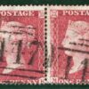 GB PENNY RED QV SG.36 Spec.C11 1d Plate 46 (MK-ML) LC16 PAIR Used c£160+BRRED111 - Image 5