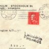 SWEDEN Maritime Cover 1934 Stockholm Per *Laivakirje Paquebot* Finland Q27b
