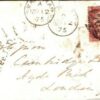 GB Cover London Unusual *Office.I.D* INSPECTORS HANDSTAMP 1d Red 1875 B95b