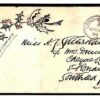 GB Hand-Illustrated CHRISTMAS 1894 1d Lilac *XMAS IS COMING* Cover HOLLY T64a