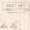 GB Ireland Maritime *BELFAST SHIP LETTER*(Stars) 1833 Cover St Stephens Bay 902s