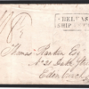 GB Ireland Maritime *BELFAST SHIP LETTER*(Stars) 1833 Cover St Stephens Bay 902s - Image 3