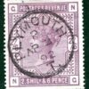 GB QV High Value SG179a 2s/6d Deep Lilac/Blued PLYMOUTH 1892 CDS c£3,600 LIME100 - Image 5