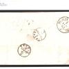 GB QV SG77 Cover 3d Pair TUSCANY DESTINATION MAIL 1863 Railway TPO Cat £950- 30m - Image 4