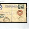GOLD COAST Cover *Ntonso* Registered KGVI 3d Stationery 1945 Uprated 2d MC353 - Image 5