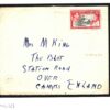 PITCAIRN ISLANDS Cover 1950 GB Cambs *Over* KGVI Pictorial {samwells}MC123 - Image 4