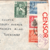 ADEN KGVI *SEIYUN* MIXED FRANKING Cover RAF CENSOR WW2 Air Mail 1942 York MA735