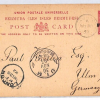 BERMUDA QV Stationery Card *One Penny* 1d Surcharge 1893 Germany {samwells}PJ96 - Image 3