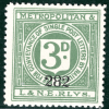 GB M&LNER RAILWAY Letter Stamp 3d Metropolitan & L&NER Mint MM LIME142