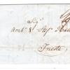 LEVANT Cover 1840 Trieste *DISINFECTED MAIL* Cachet SEMLIN Serbia MA974 - Image 5
