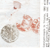 LEVANT Cover 1840 Trieste *DISINFECTED MAIL* Cachet SEMLIN Serbia MA974 - Image 9