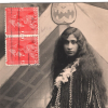 NEW ZEALAND Postcard *MAORI GIRL* Ethnic PPC Real Photo KGV View-Side Pair MA596