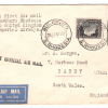 SOUTHERN RHODESIA Air Mail KGV 8d (Perf 11½) Cover FIRST FLIGHT 1932 Wales MA447 - Image 3